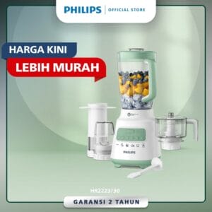 Ciptakan hidangan sempurna dengan mudah berkat blender berteknologi ProBlend Crush dan motor 350W yang kuat!